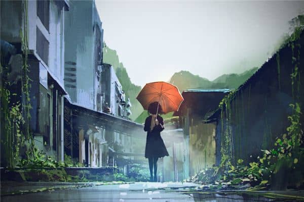 梦见撑着伞在雨中步行是什么意思