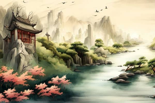 梦见两条长龙半身在水外