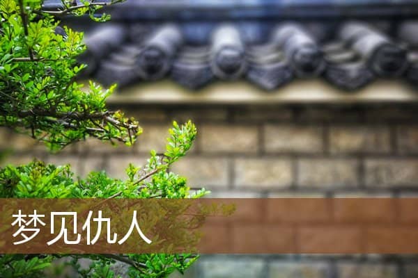 梦见仇人是什么意思