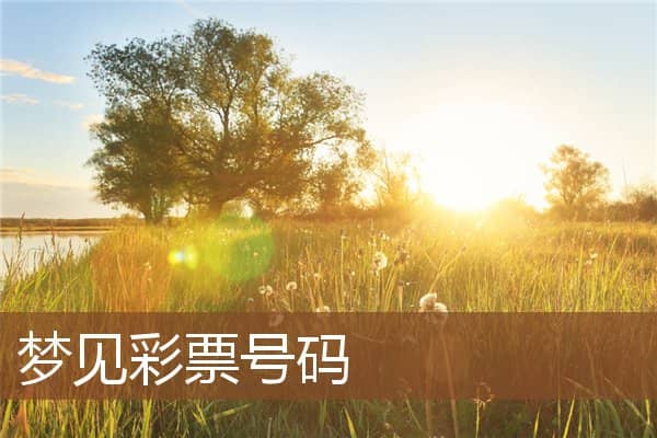 梦见彩票号码是什么意思
