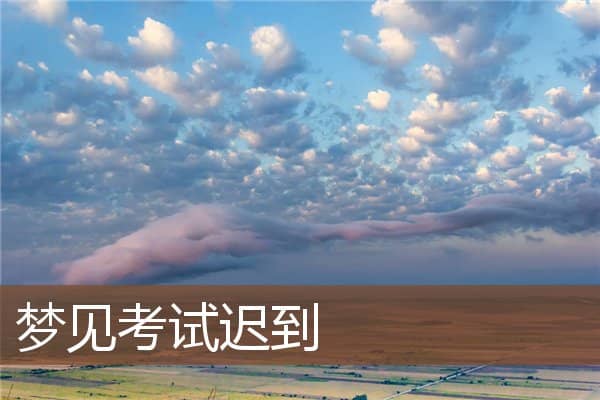 梦见考试迟到是什么意思