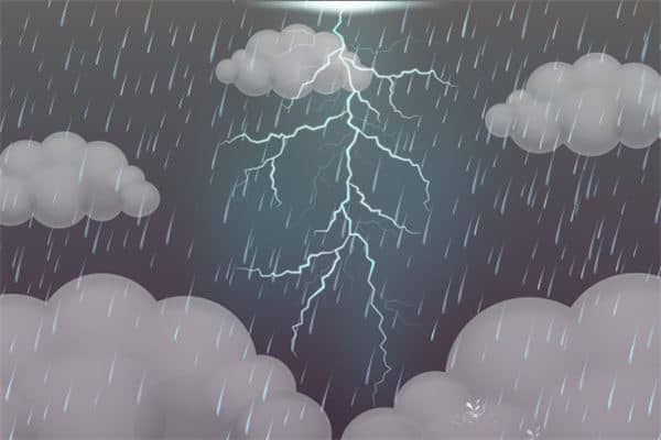 梦见惊天炸雷带闪电劈炸大地